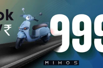 "Joy e-bike Mihos इलेक्ट्रिक स्कूटर ₹1.49 लाख में लॉन्च, 65kmph टॉप स्पीड और प्रीमियम फीचर्स के साथ Ola और Ather को दे रहा सीधी टक्कर"